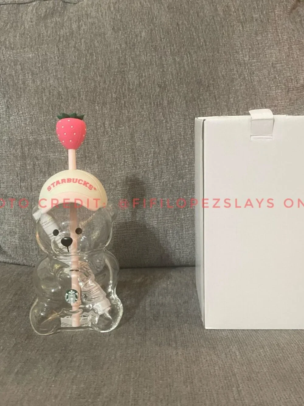 2026 Starbucks Bearista Bear Tumbler – Strawberry Topper & Baseball Cap